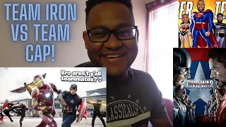 BlankBoy | When THE AVENGERS had a CIVIL WAR at the airport | REACTION!