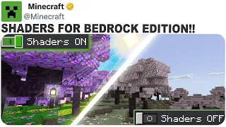 Minecraft Bedrock Edition Just Got A WHOLE LOT Better... (SHADERS!)