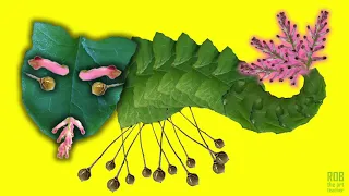 How to Create Art from Plants: A Weeds-Creature Animated Collage by Rob the Art Teacher