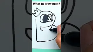 Draw B Blue Rainbow Friends - Alphabet Lore