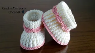 كروشيه لكلوك/حذاء/سليبر/هاف بوت للبيبى/ بناتى/ولادى -Crochet baby Booties