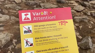 New Signs installed at Meradalir Iceland Volcano Eruption 2022