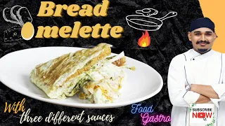 Bread Omelette recipe in Tamil | Quick and easy breakfast recipe | Cheesy bread omelette | Sauces