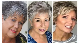 Best Short Hair Hairstyles For Women Over 60 To Look Younger 2022 //Pixie  Bob Haircuts Images