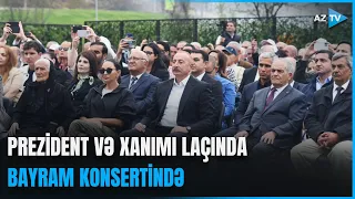 Laçında bayram konserti: Prezident və xanımı şənlikdə iştirak etdi