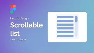 Scrollable list in Figma