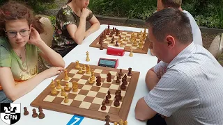 CFN in the garden. D. Frolova (1585) vs D. Pchelkin (1423). Chess Fight Night. CFN. Rapid