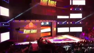 Kurt Angle Entrance on WWE Monday Night Raw 8th August 2017