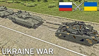 MASSIVE RUSSIAN TANKS T 14 ARMATA VS UKRAINIAN TANKS T 84BM OPLOT | Men of War 2 Cinematic