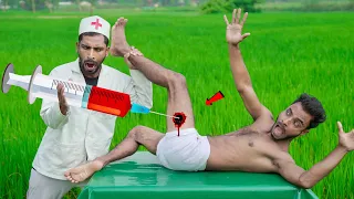 Must Watch New Very Special Comedy Video 2023 Injection Funny Video Try To Not Laugh Doctor Comedy