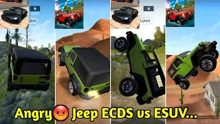 Angry Jeep 💢 in Extreme Car Driving Simulator vs Extreme SUV Driving Simulator