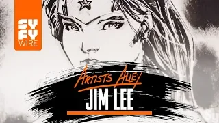 DC's Jim Lee Sketches Wonder Woman (Artists Alley) | SYFY WIRE