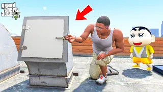 Shinchan and Franklin Found Secret Chimney Bunker Inside Franklin's Terrace in GTA 5!
