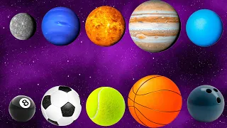 Sport Planets COMPILATION 2 | Solar System Comparison | Planets Comparison