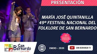 María José Quintanilla en el 49º Festival Nacional del folklore de San Bernardo