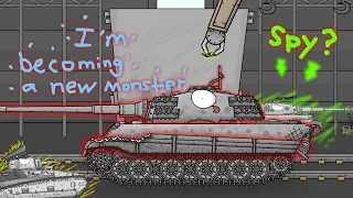 I'm becoming a new monster + a German Spy? - (main plot) - Cartoon about tanks