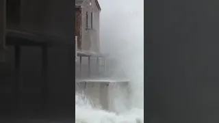 Nor’easter sends massive waves crashing into Massachusetts coast | #shorts #trending #newvideo