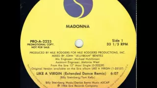 Madonna ‎– Like A Virgin (12'' Extended Dance Remix Promo)