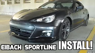 BRZ GETS LOWERED WITH EIBACH SPORTLINE SPRINGS!