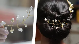 DIY Hair Vine in just 2 min | How To Make Fashion Hair Accessories For Hairstyles| DIY Hair Brooch