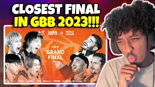 Yolow Reacts | SARUKANI 🇯🇵 vs M.O.M 🇦🇹 | GRAND BEATBOX BATTLE 2023: WORLD LEAGUE | Crew Final