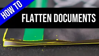 HOW TO FLATTEN PAPER DOCUMENTS