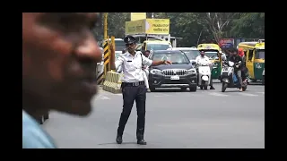 ON duty Sumant singh Kachhawa Traffic Police, Indore