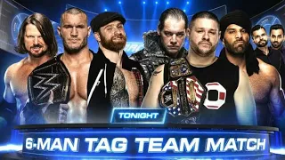 AJ Styles, Sami Zayn & Randy Orton Vs Baron Corbin, Jinder Mahal & Kevin Owens on Smackdown Live 9 M