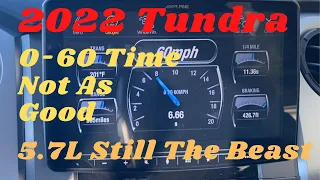 2022 Toyota Tundra 0-60 Time, Not as Good as Stock 5.7L