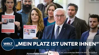 KRIEG IN ISRAEL - Steinmeier besucht Berliner Synagoge: „Mein Platz ist unter Ihnen“ | WELT Dokument