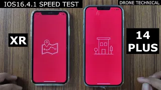 iPhone XR vs iPhone 14Plus Speed Test iOS 16.4.1