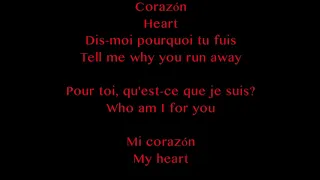 Maitre GIMS ft Lil Wayne and French Mountain - Corazon Lyrics With English Subtitle