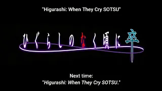 Higurashi Gou Episode 24 Ending scene and Higurashi Sotsu Preview