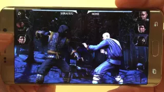 Mortal Kombat X på Galaxy S6 edge plus.