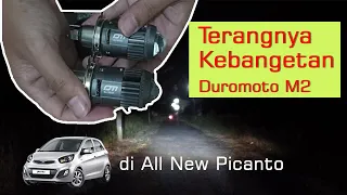 Ganti Lampu H4 LED Mini Projector Duromoto M2 di All New Picanto 2012-SUPER TERANG