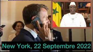 New York: Macron humilie président Macky du Sénégal affairage ooh