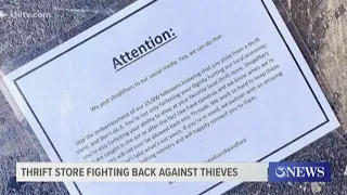 Thrift store fighting back against thieves