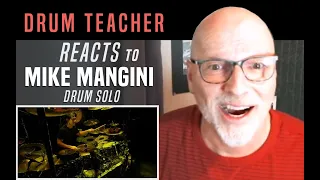 Drum Teacher Reacts to Mike Mangini - Drum Solo