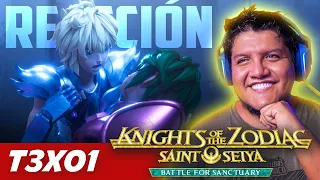 [REACCIÓN] T3X01 -  Knights of The Zodiac: Saint Seiya - Battle for Sanctuary