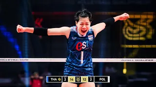Wipawee Srithong Played the Match of Her Career Against Poland in Women's OQT 2023 !!!