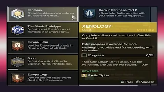 The Fastest Ways To Complete Xenology Exotic Quest From Xur - How to Get Exotic Ciphers Easy D2