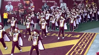 USC Trojan Marching Band coming out of the tunnel Los Angeles Memorial Colliseum 2022