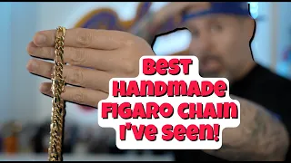 BEST GOLD HANDMADE FIGARO CHAIN I'VE SEEN!