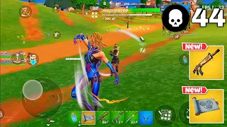 Samsung S23 Ultra 60 FPS Fortnite Mobile Gameplay *44 Elims!! - Fortnite mobile (WORLD RECORD) C5S2*