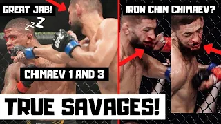 Gilbert Burns vs Khamzat Chimaev Full Fight Reaction and Breakdown - UFC 273 Event Recap