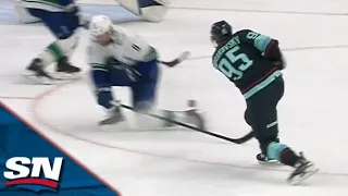 J.T. Miller Makes Massive Block To Secure Win For Canucks, Helped Off Ice After Buzzer