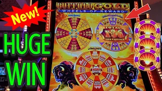 X36 MULTIPLIER on NEW BUFFALO SLOT Buffalo Gold Wheels Of Reward Slot | NEW SLOTS | Las Vegas