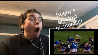 American reacts to: Rugbys Greatest Tries!!!￼￼