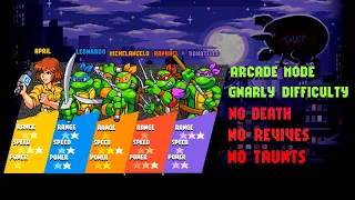 TMNT: Shredder's Revenge - Pro Run - 5P Co-op NO DEATHS [Gnarly / Arcade] (First Time Ever!)