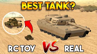 RC TOY TANK VS REAL RHINO TANK in GTA SAN ANDREAS (WHICH IS BEST TANK?)